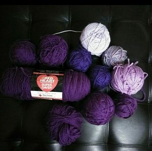 RESERVED - Purple Mixed Yarn Lot